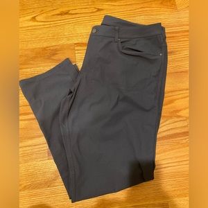 Lulu Lemon Men’s ABC Classic-Fit Pant Size 38/ 32" Warpstreme Dark Gray